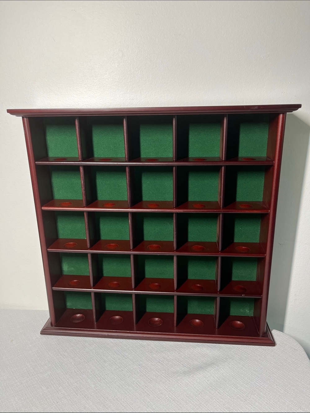 Wooden Display Shelf for golf balls collectibles
30 compartments